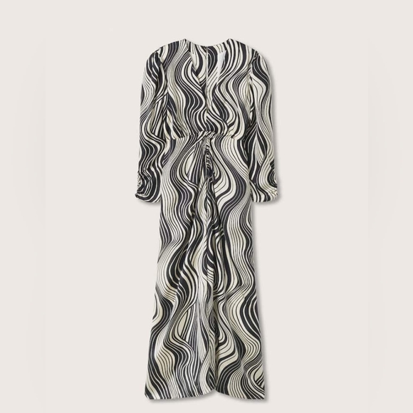 MANGO midi printed dress - Picture 4 of 4